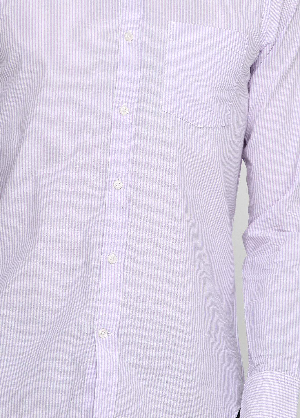 Сиреневая кэжуал рубашка в полоску Massimo Dutti