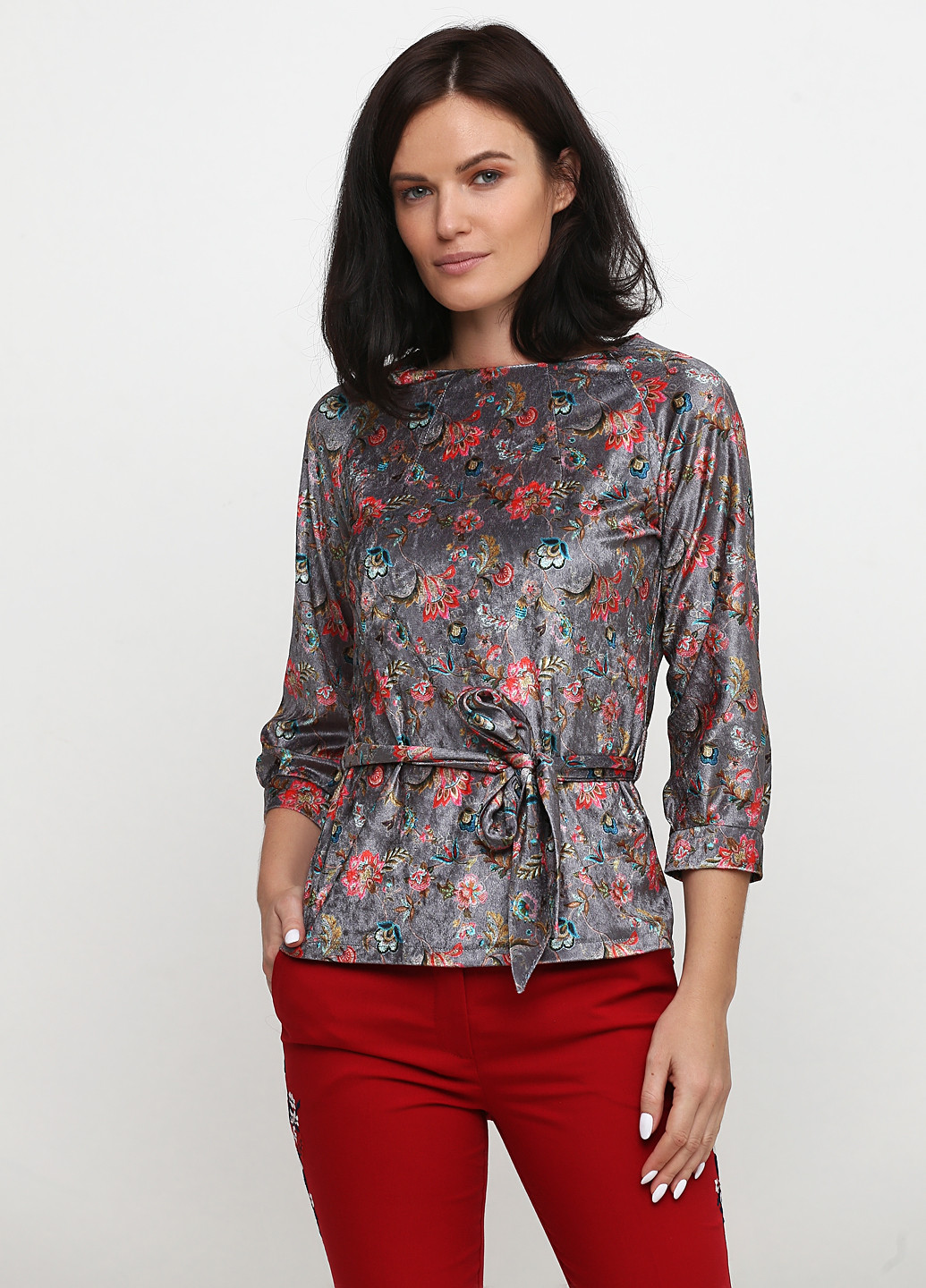 Серая блуза Cherina