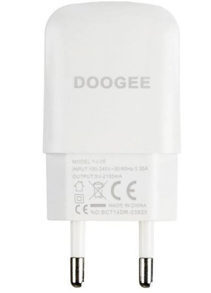 Зарядний пристрій 2A White + cable MicroUSB (63005) Doogee (216637602)