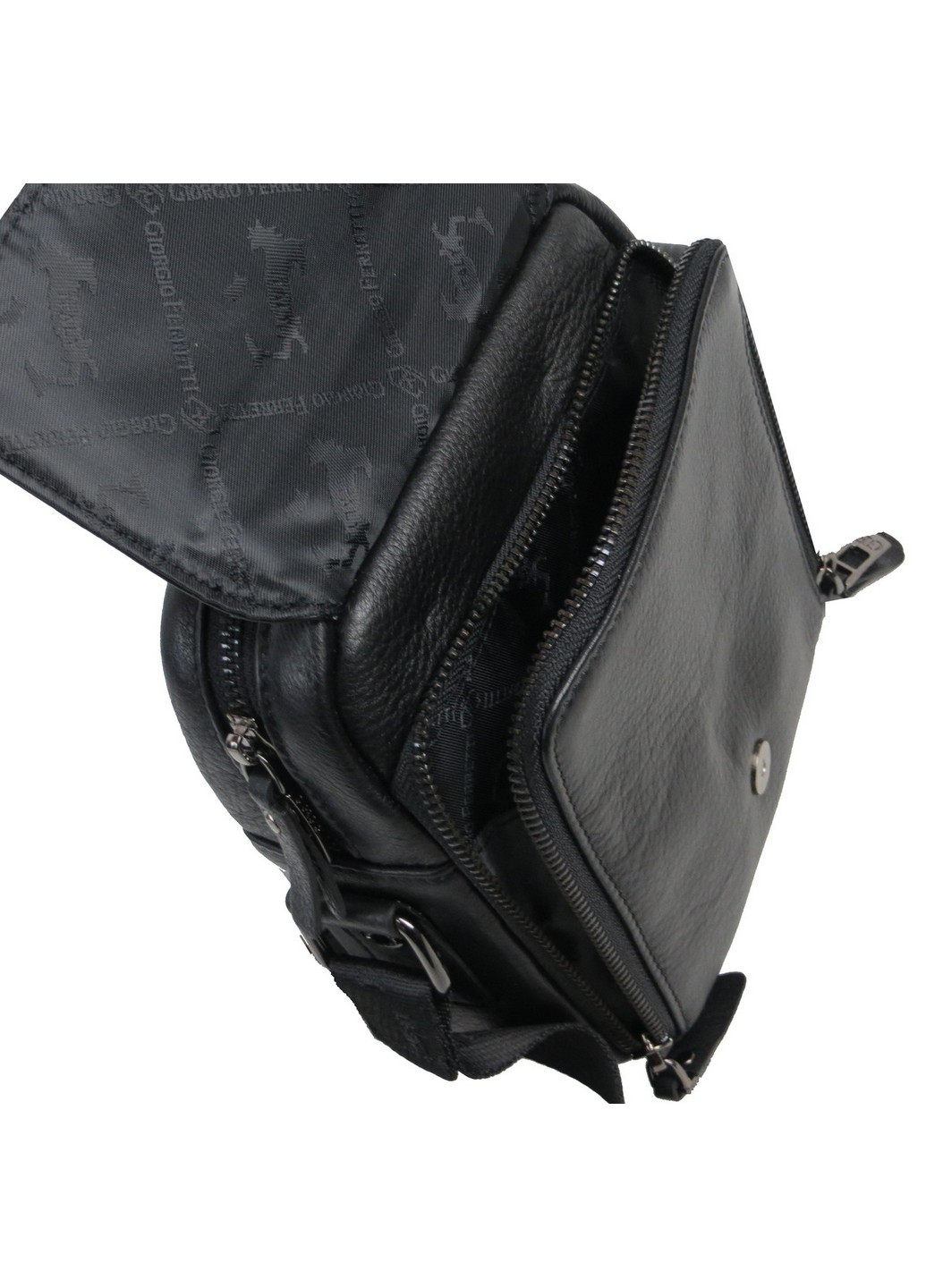 Кожаная мужская сумка 20х17х8 см Giorgio Ferretti (255405985)