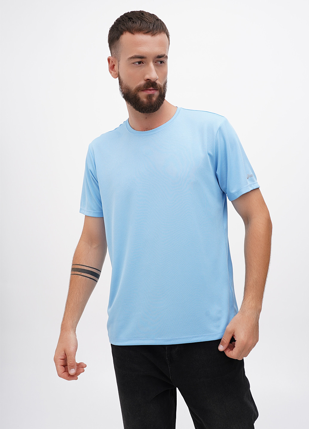 Голубая футболка Asics