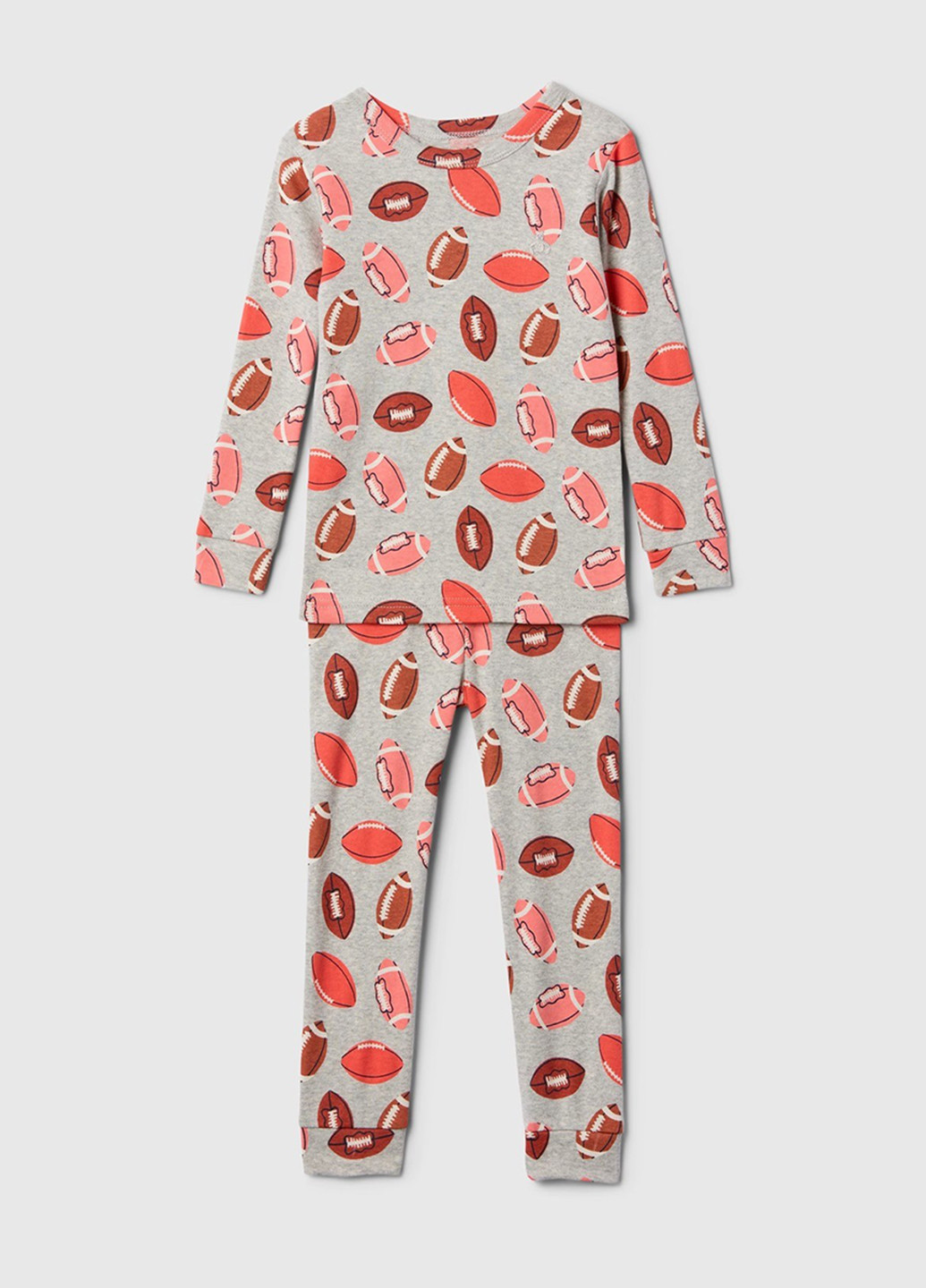 Серая всесезон пижама (лонгслив, брюки) лонгслив + брюки Gap