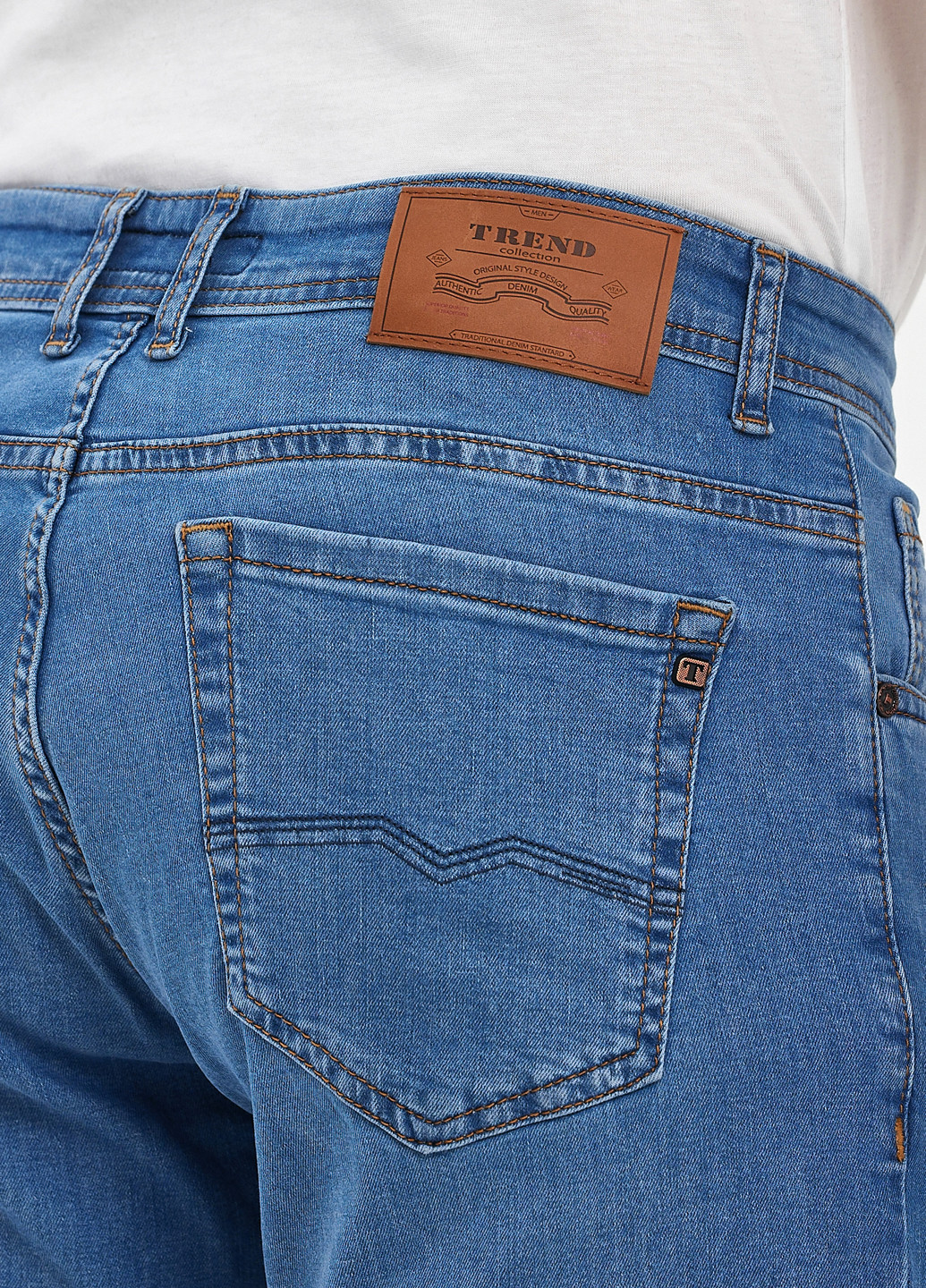 Светло-синие демисезонные регюлар фит джинсы Trend Collection