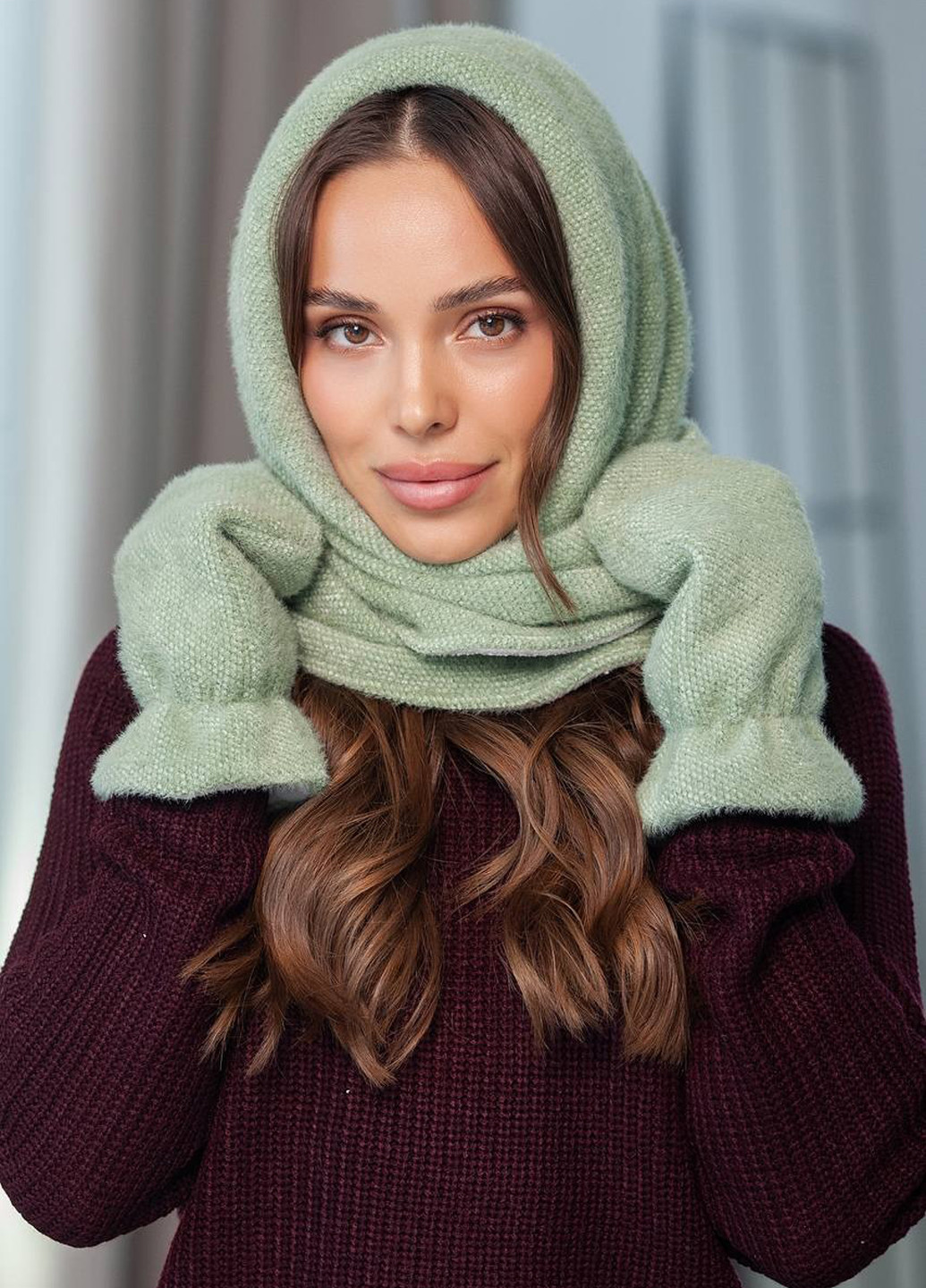 Комплект (бактус, рукавиці) No Brand (365959861)