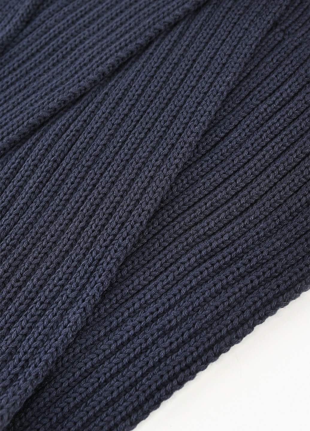 Набор шапка+шарф No Brand однотонные синие кэжуалы