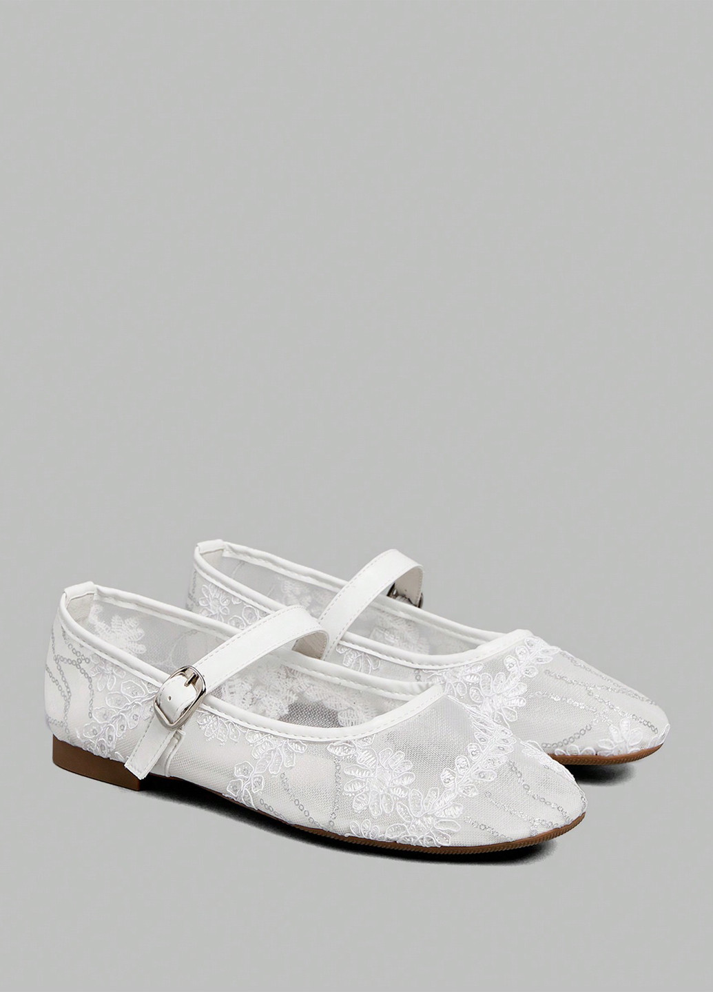 SHEIN Туфлі мері джейн білий з поліуретан, китай — літо (366091137)
