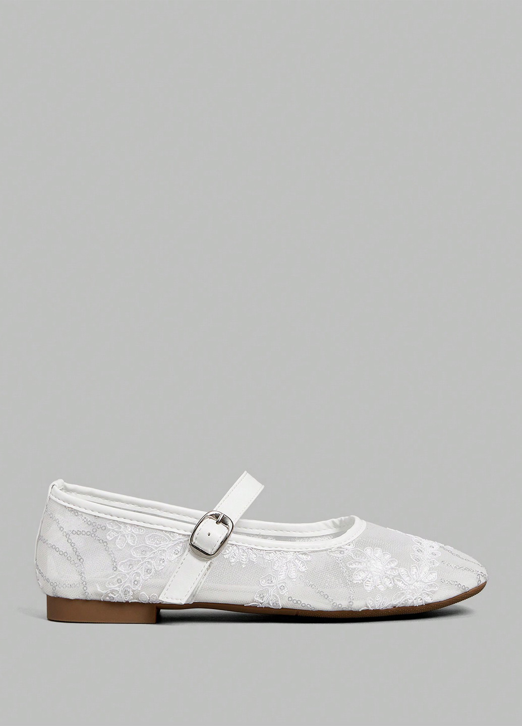 SHEIN Туфлі мері джейн білий з поліуретан, китай — літо (366091137)