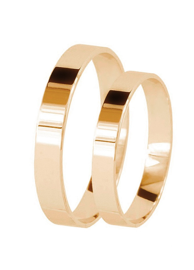 Обручальное кольцо из розового золота Американка 3 мм Zarina (254252353)
