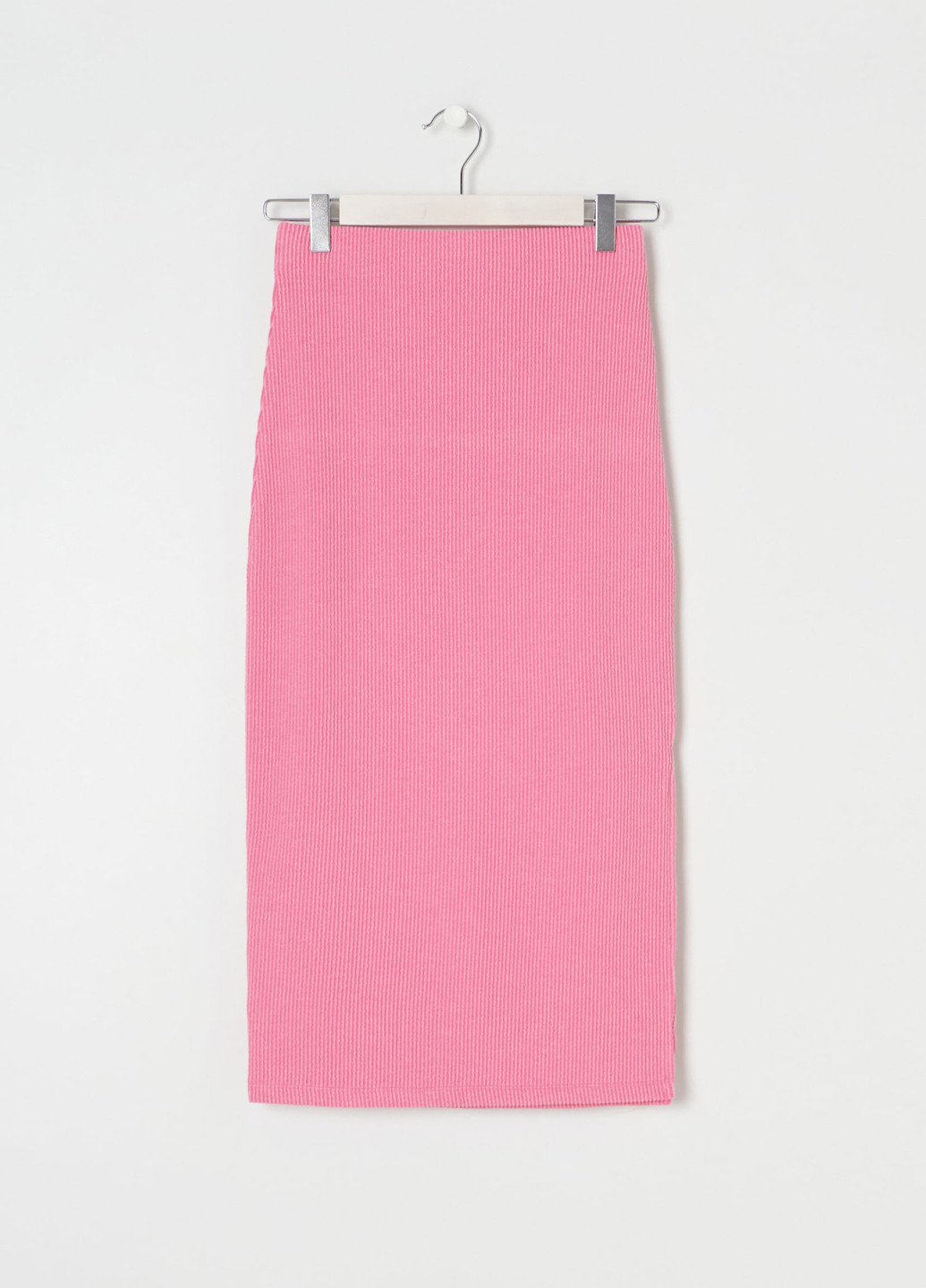 Розовая кэжуал однотонная юбка Sinsay