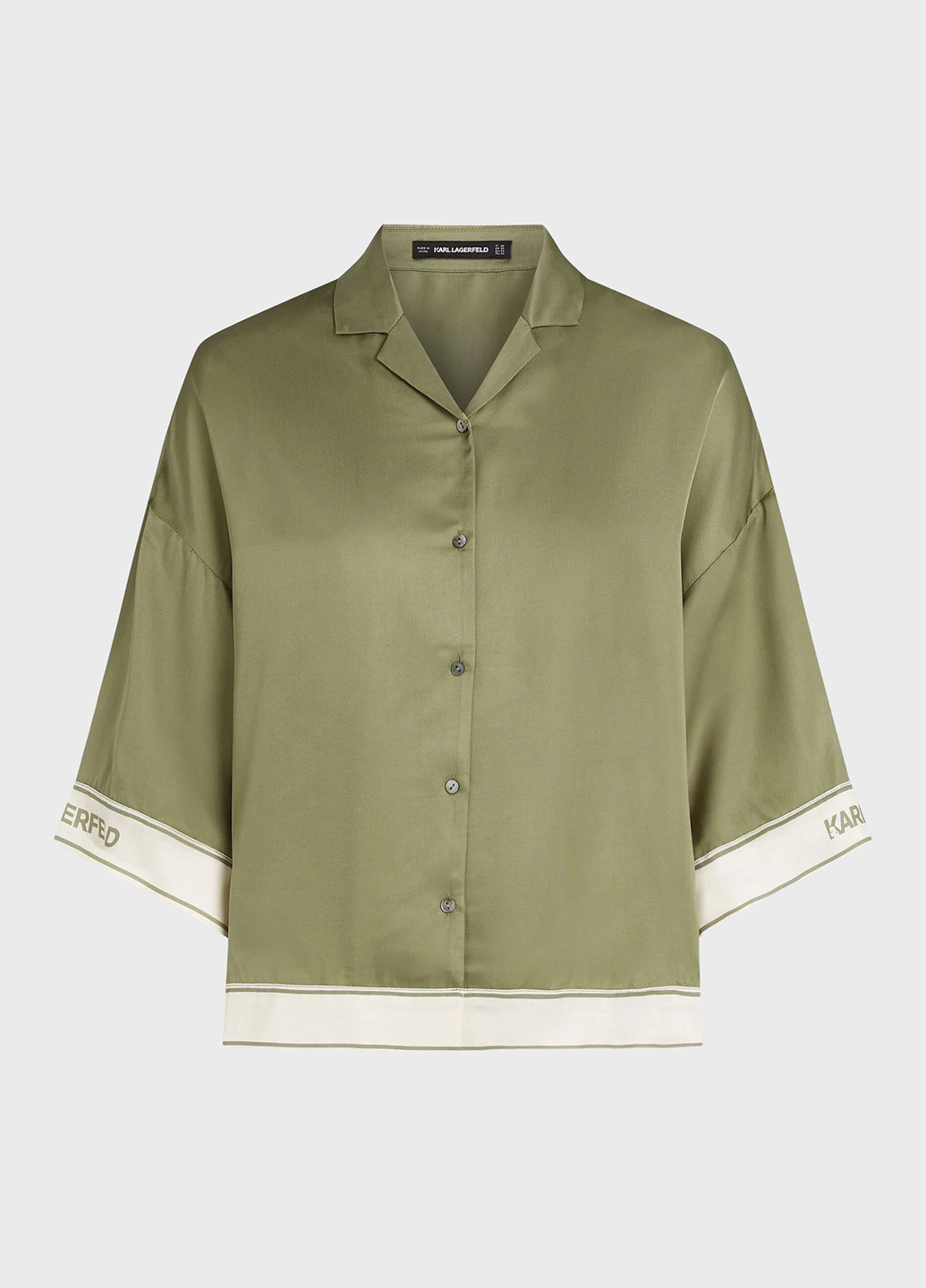Оливкова блуза Karl Lagerfeld