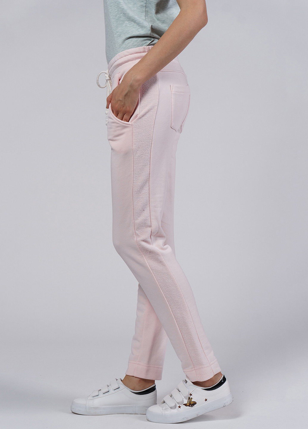 Бледно-розовые спортивные демисезонные брюки OKS by Oksana Demchenko