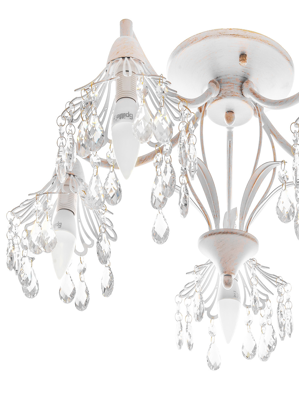 Люстра потолочная винтаж на 5 плафонов LK-632S/5 E14 WH Brille (251290871)