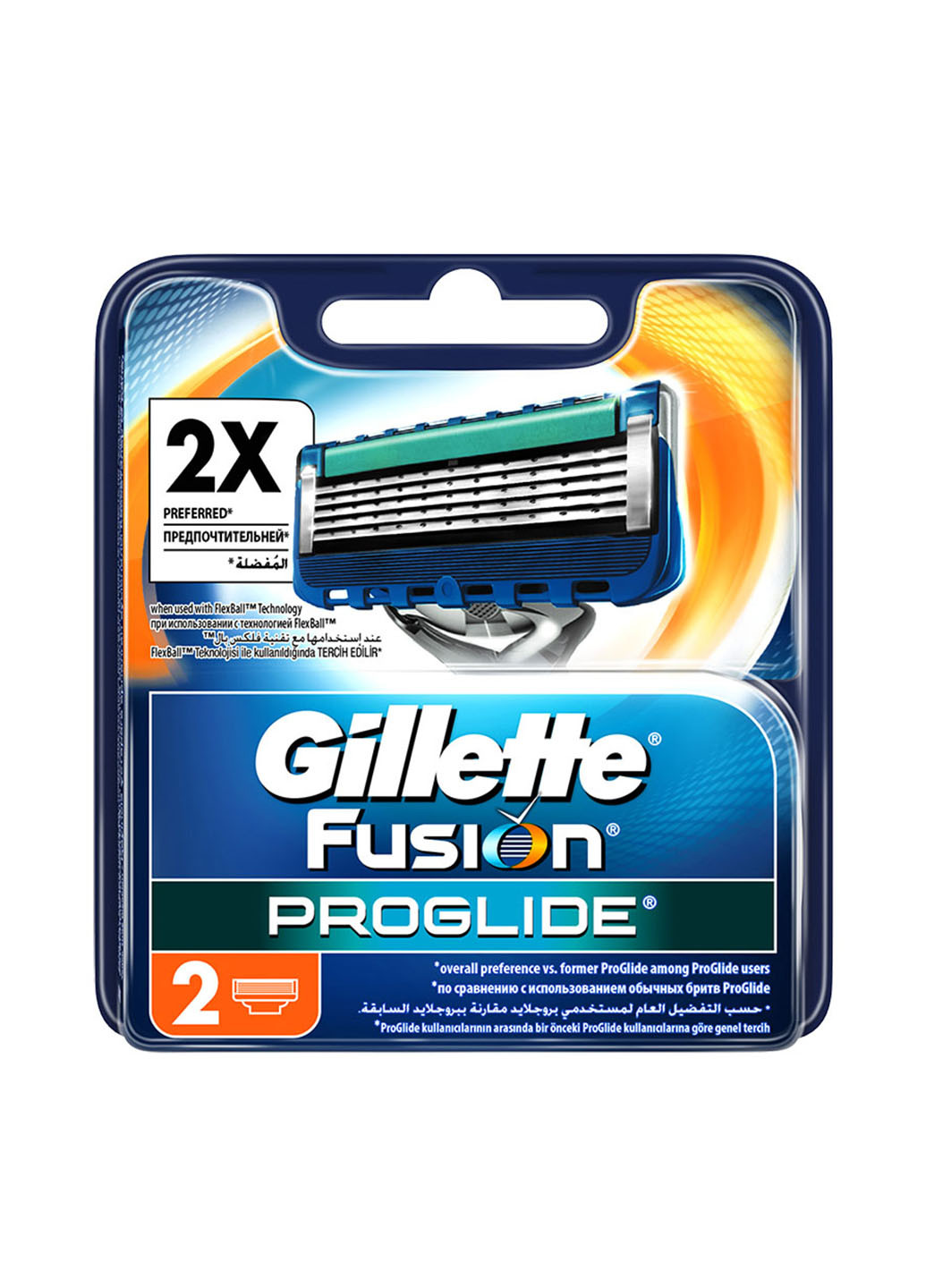 Сменный картридж Fusion ProGlide (2 шт.) Gillette (69676257)