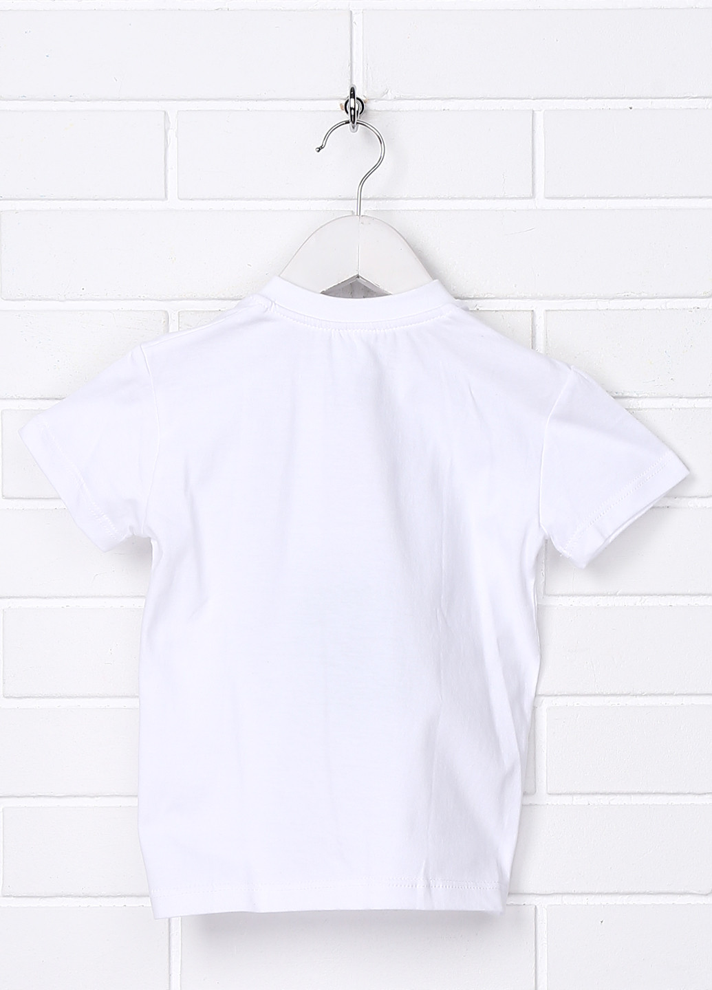 Белая летняя футболка с коротким рукавом Bimba