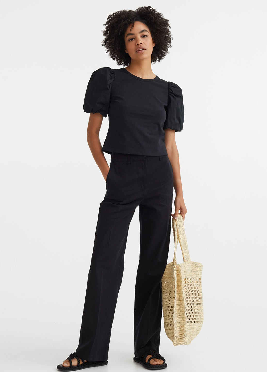 Чорна блуза H&M