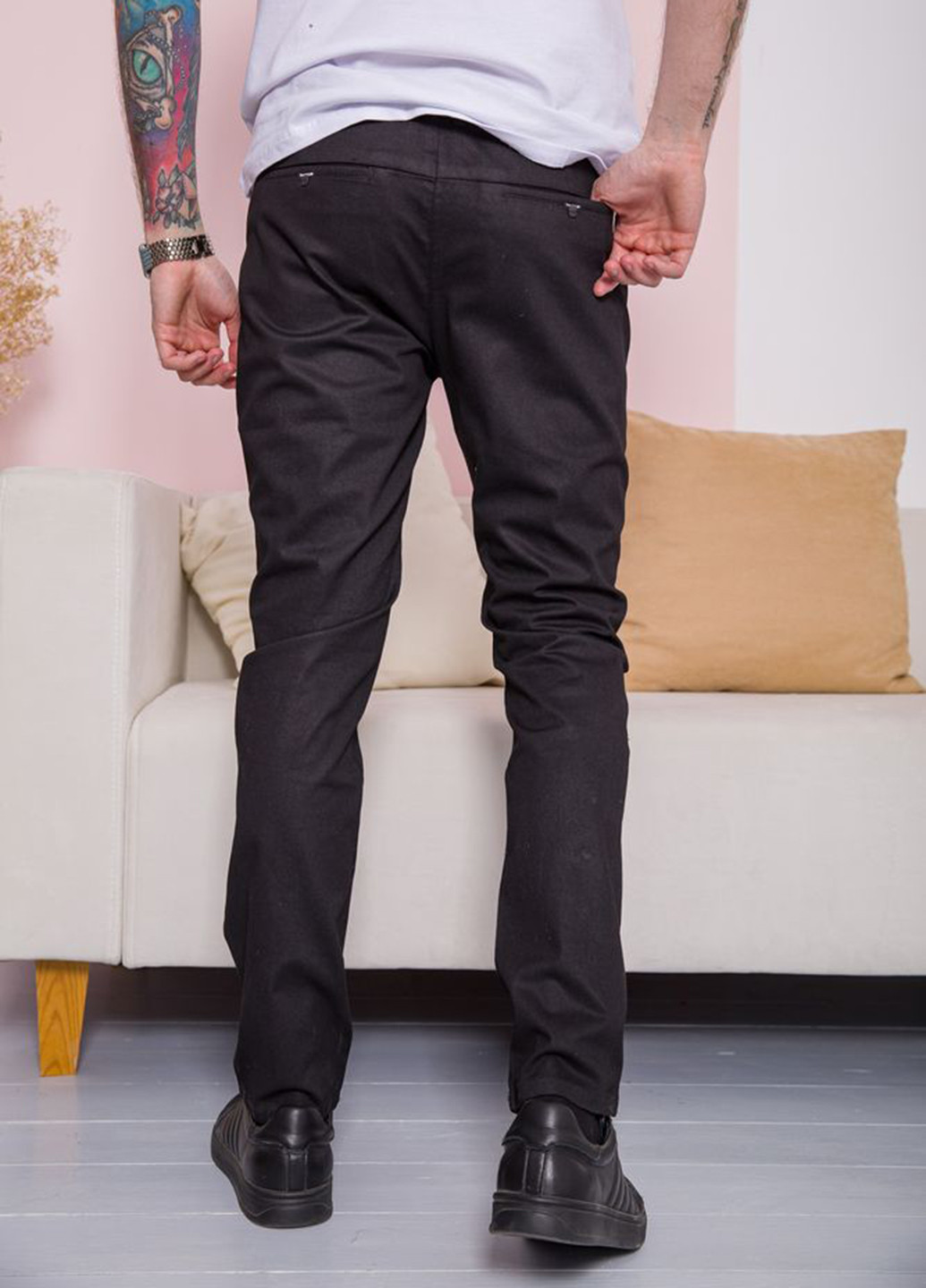 Черные кэжуал демисезонные чиносы брюки Ager