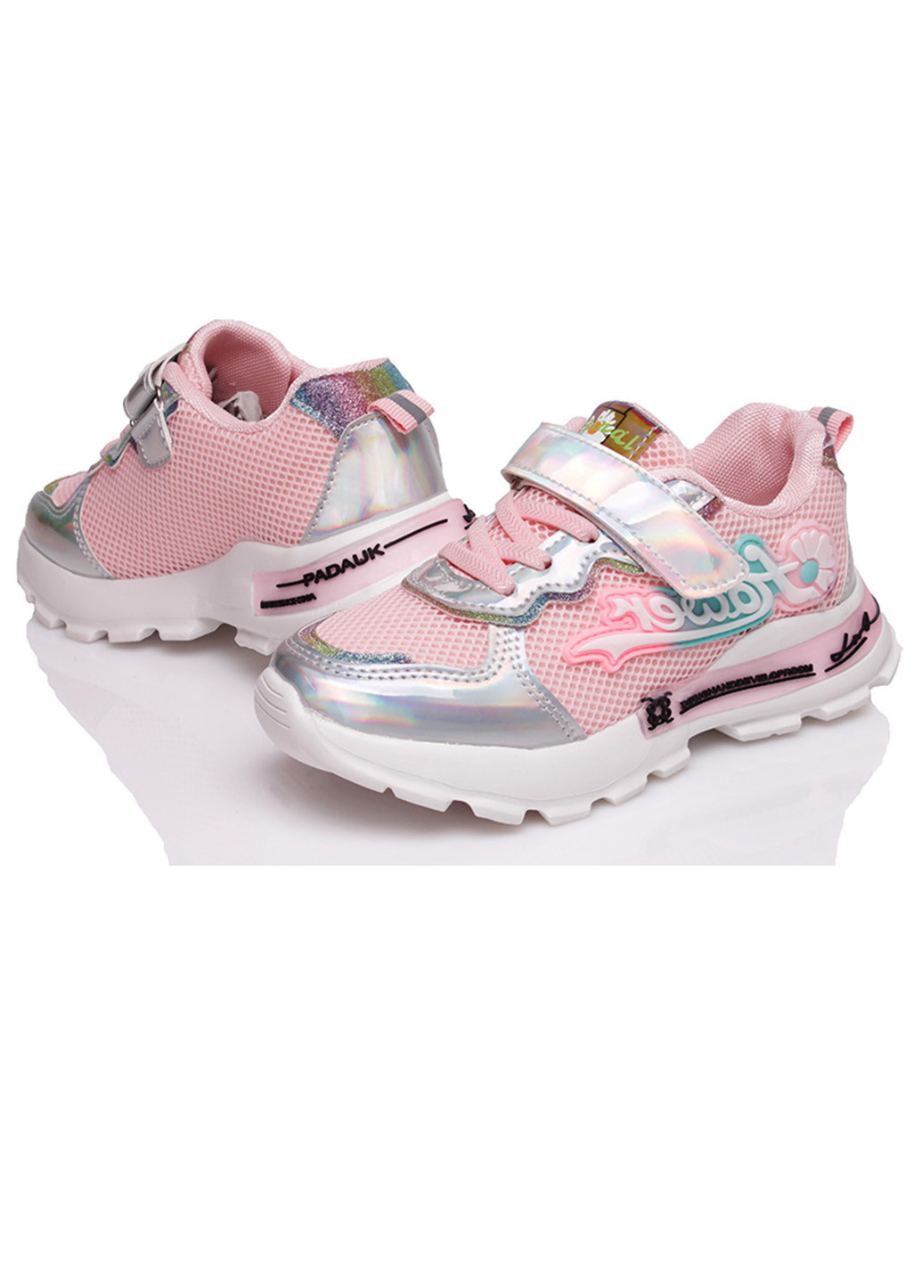 Рожеві всесезонні дитячі кросівки для дівчинки KidsMIX