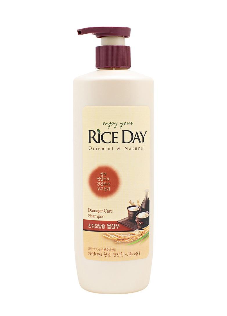 Шампунь для пошкодженого волосся з екстрактом рисових висівок Rice Day Damaged Hair, 550 мл Lion Corea 8801007012209 (237407243)