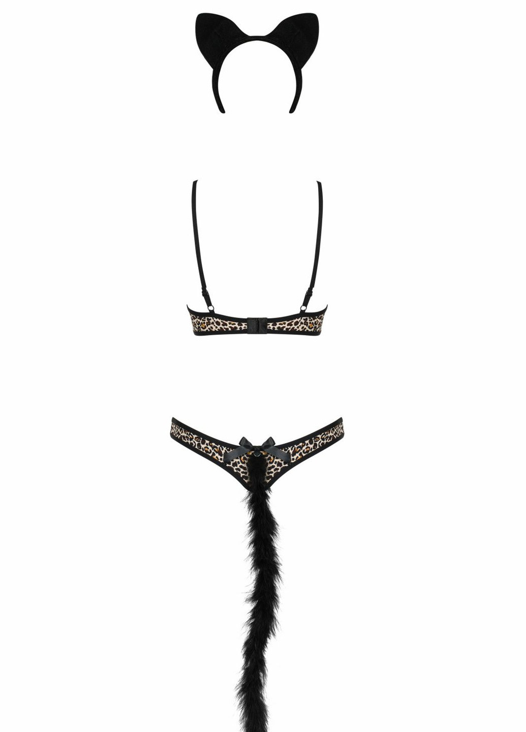 Чорний демісезонний костюм Obsessive