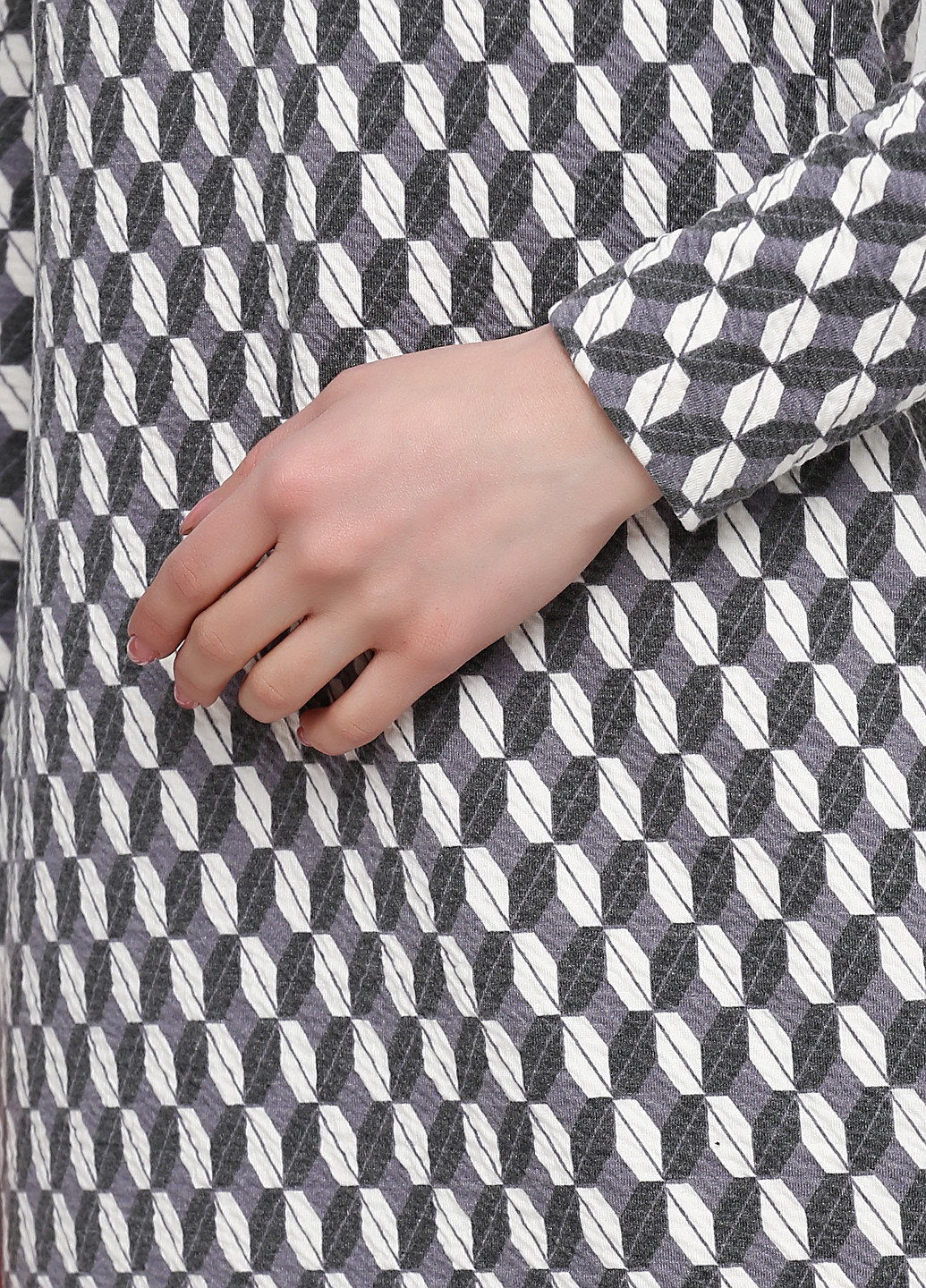 Сіра кежуал сукня футляр & Other Stories з геометричним візерунком