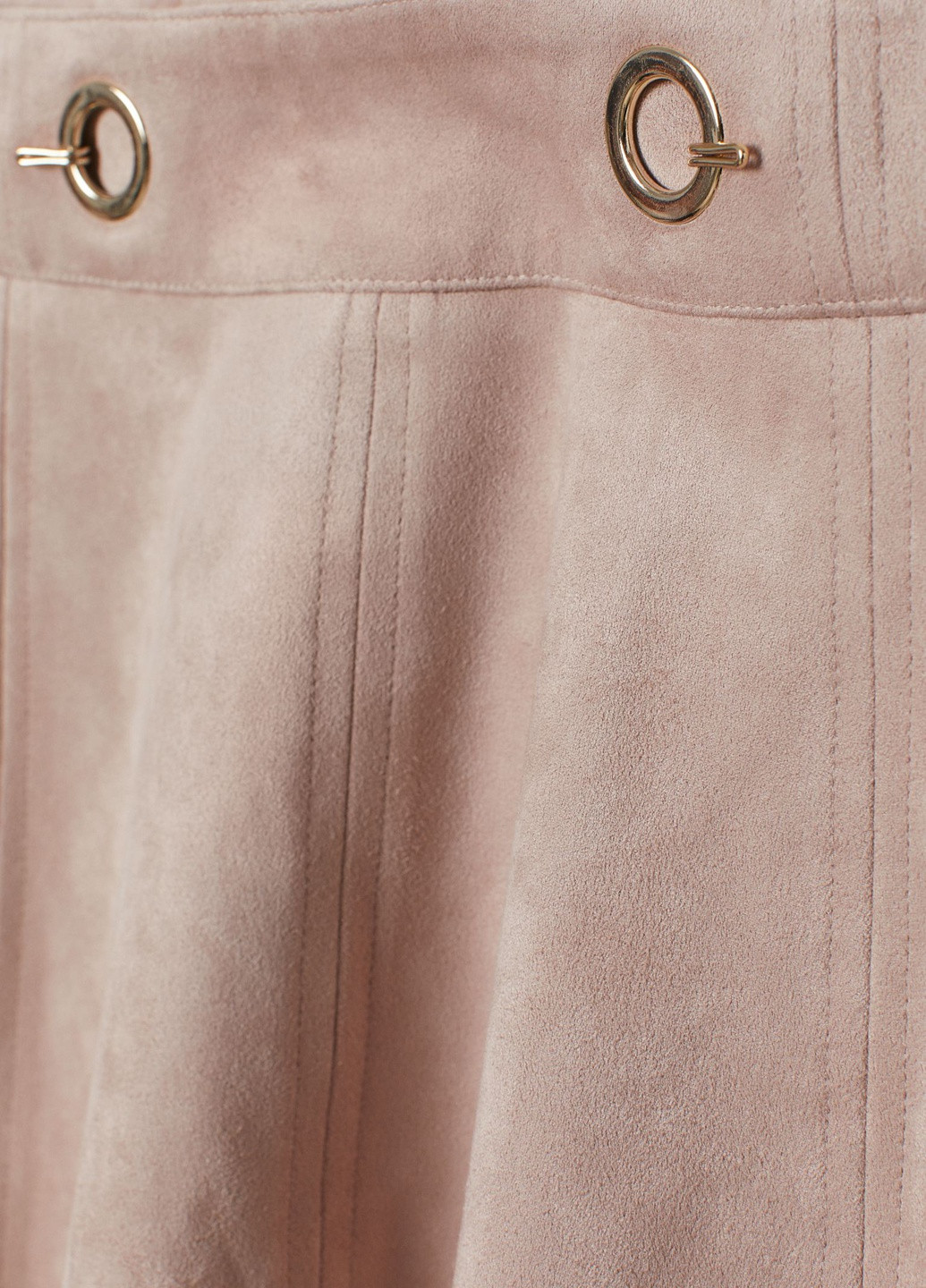 Светло-розовая однотонная юбка H&M