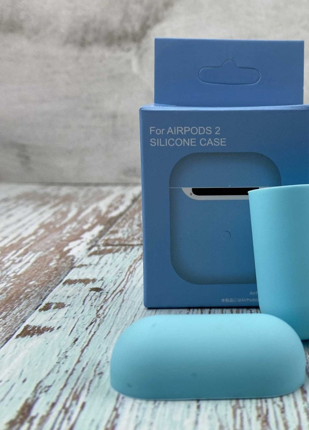 Силиконовый Чехол Для Наушников AirPods 2 Light Blue No Brand (254025414)