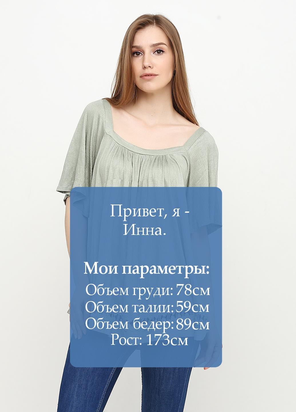 Оливкова блуза Alya