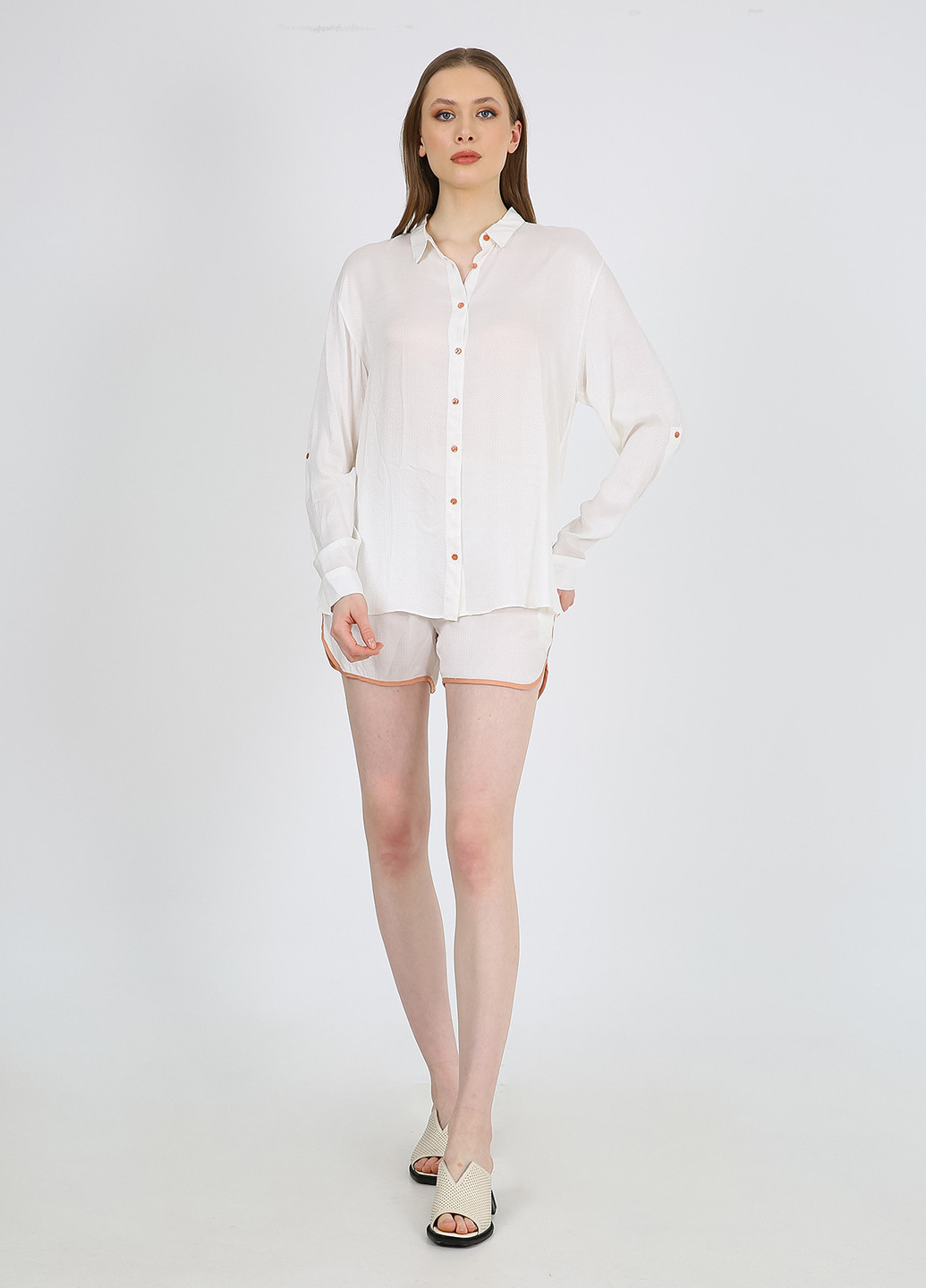 Бежевая блуза Casalini