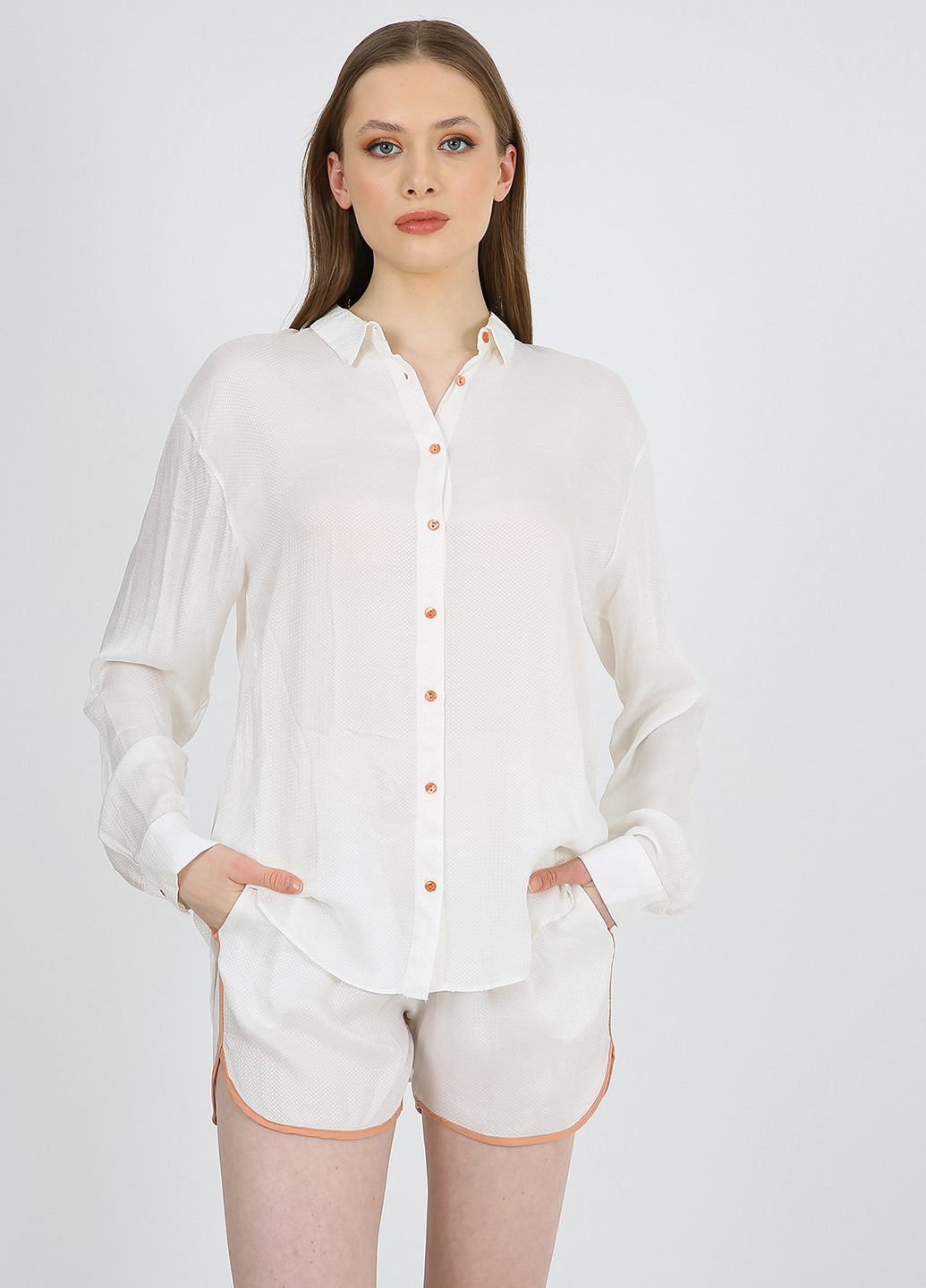 Бежевая блуза Casalini