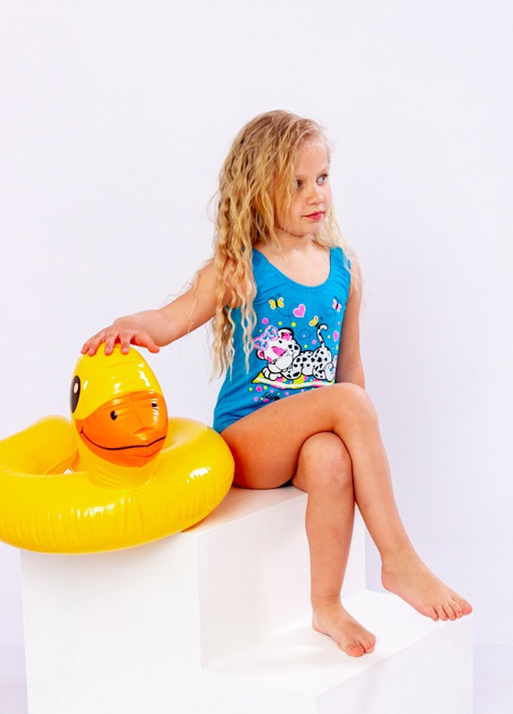 Бірюзовий літній купальник для дівчинки Носи своє 4004