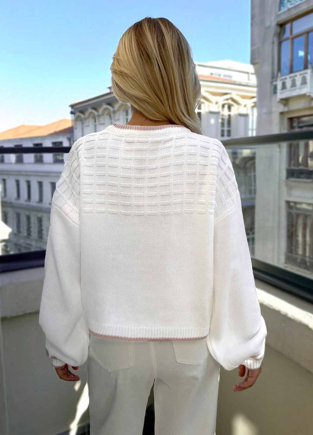 Білий демісезонний джемпер джемпер SHEIN
