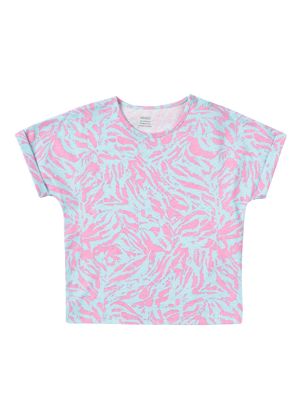 Мятная летняя футболка KRAKO