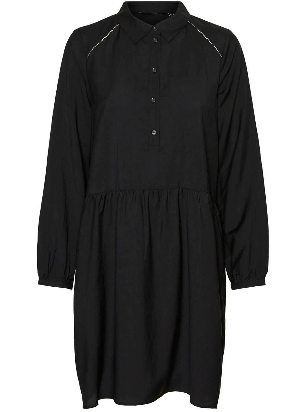 Черное кэжуал платье Vero Moda однотонное