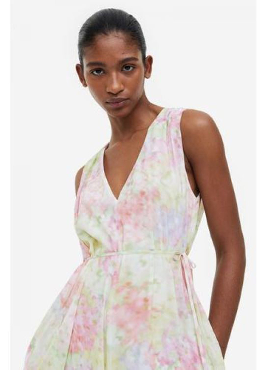 Комбинезон H&M комбинезон-брюки колор блок комбинированный кэжуал полиэстер