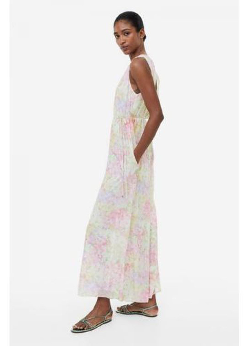 Комбинезон H&M комбинезон-брюки колор блок комбинированный кэжуал полиэстер