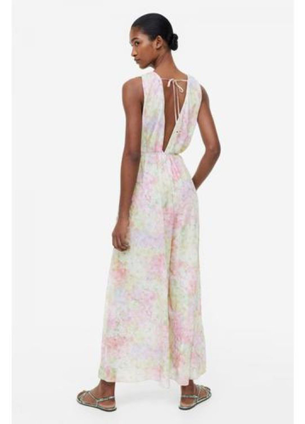 Комбинезон H&M комбинезон-брюки колор блок комбинированный кэжуал полиэстер