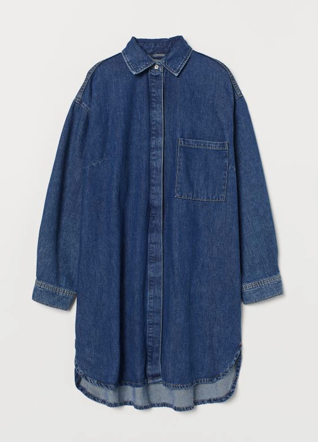 Синее кэжуал платье H&M