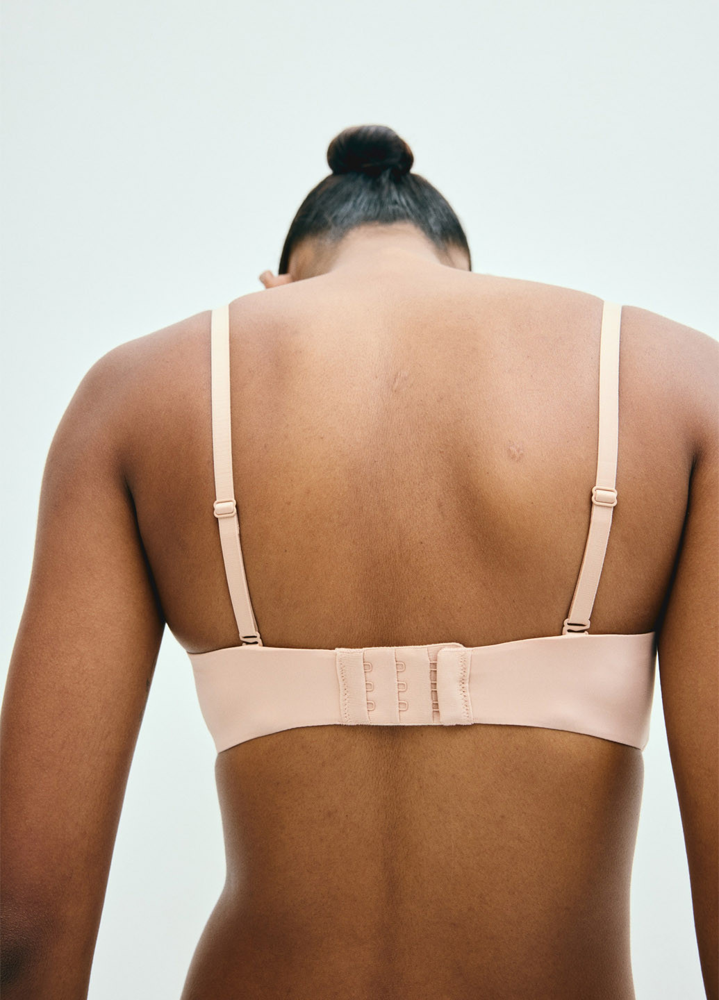 Кремовий балконет бюстгальтер H&M з кісточками поліамід