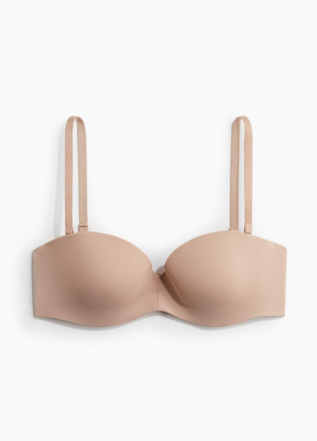 Кремовий балконет бюстгальтер H&M з кісточками поліамід