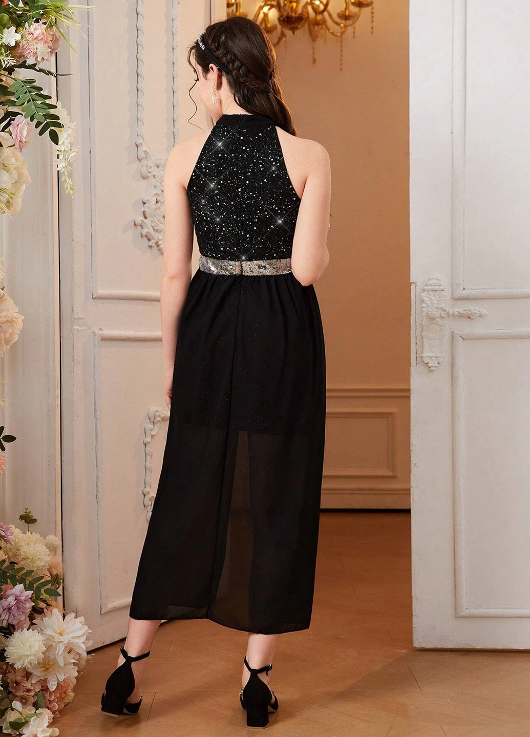Чорна сукня SHEIN (308589127)