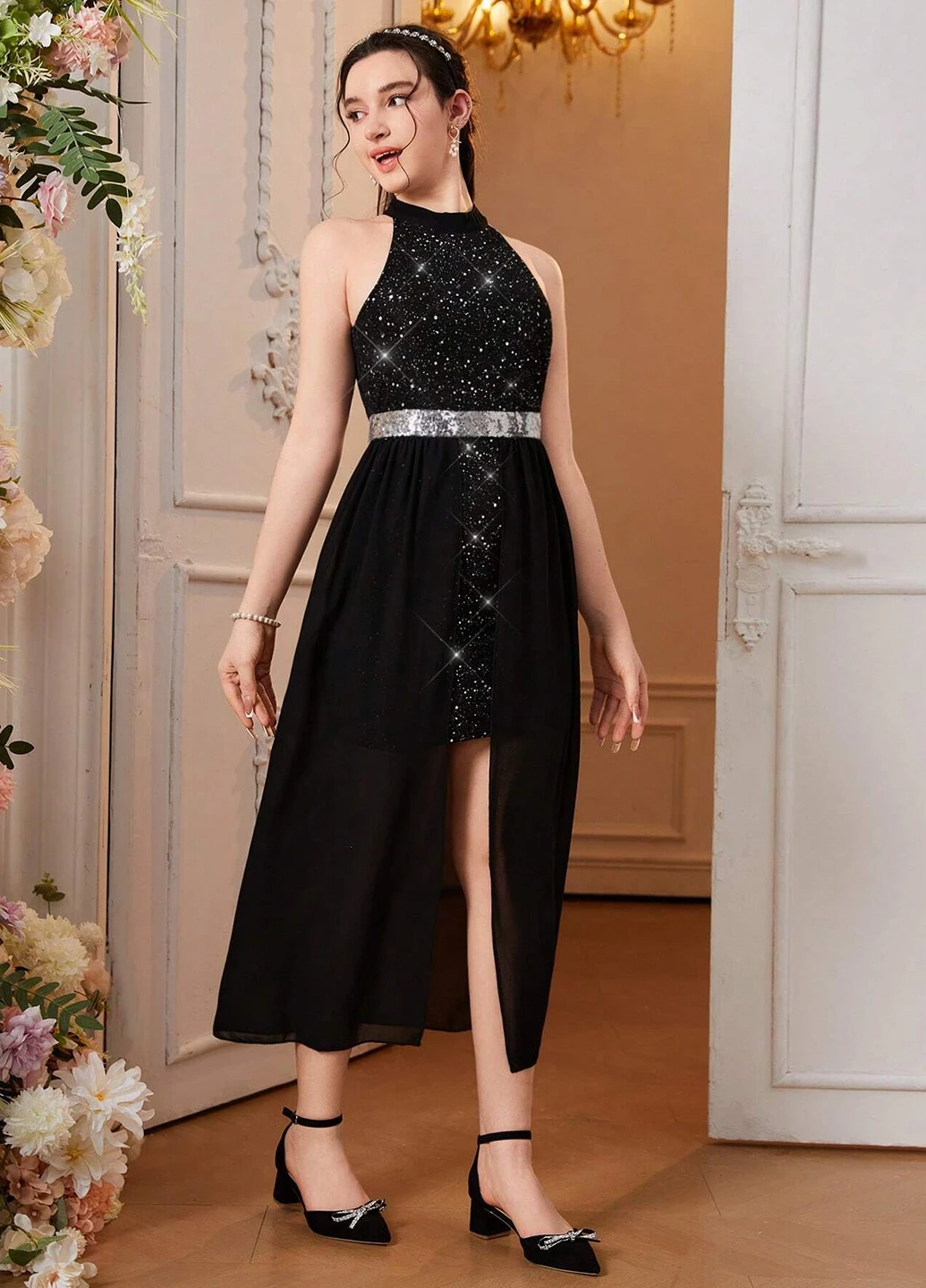 Чорна сукня SHEIN (308589127)