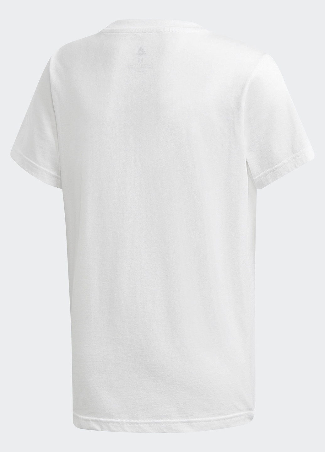 Біла літня футболка з коротким рукавом adidas