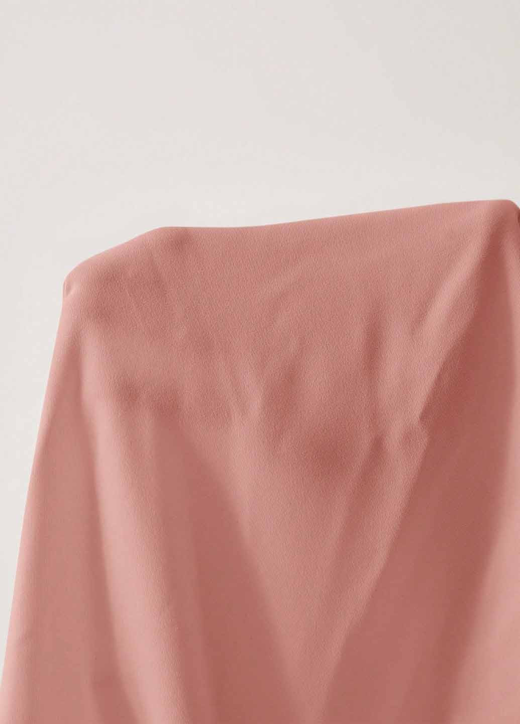 Розовое кэжуал платье рубашка SHEIN однотонное