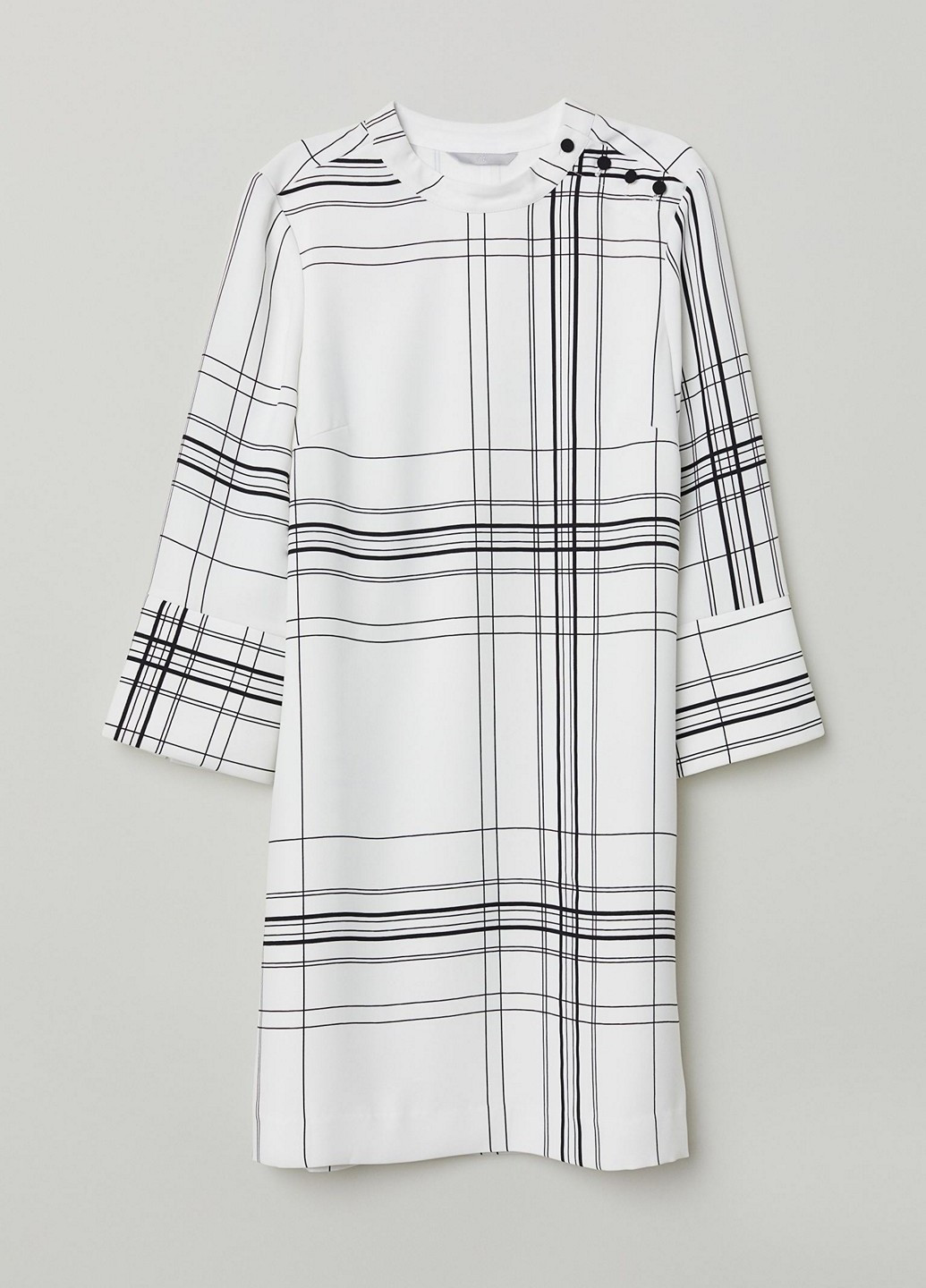 Білий ділова сукня H&M в смужку