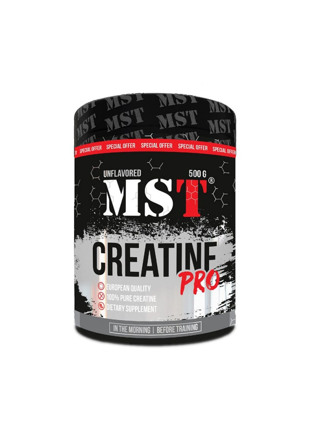 Креатин моногідрат Creatine Pro (600 г) МСТ unflavored MST (255279498)