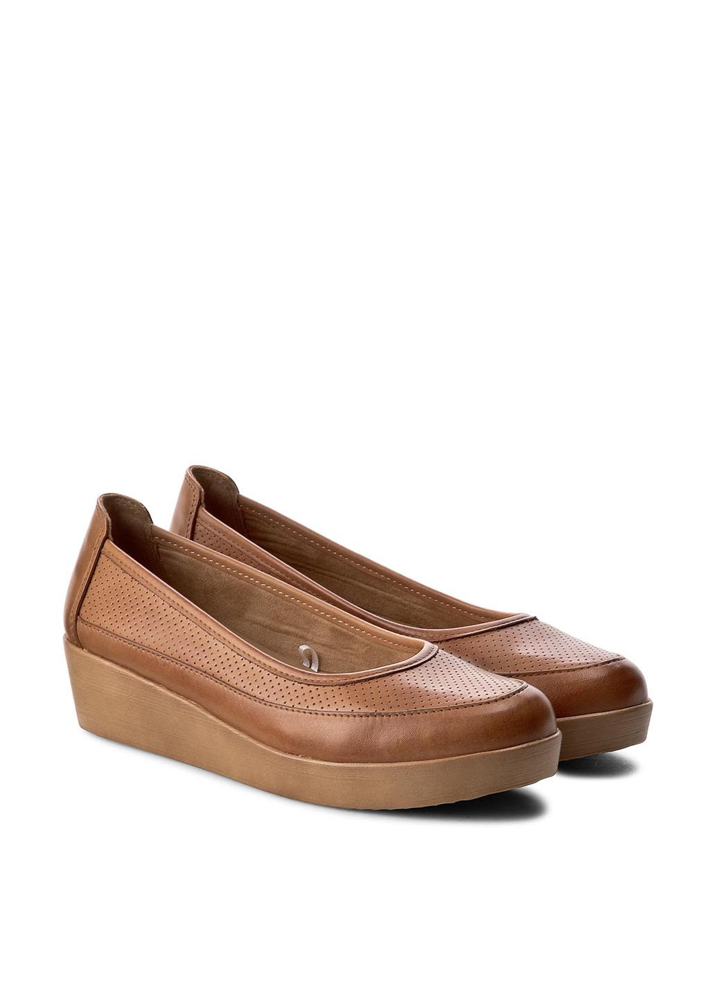 Напівчеревики _comfort Lasocki RST-1491-05 туфлі-човники однотонні коричневі кежуали