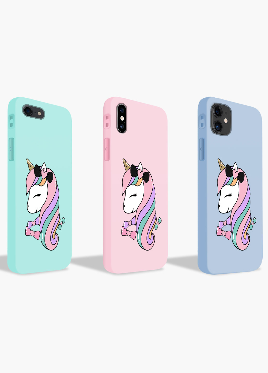 Чохол силіконовий Apple Iphone Xs Єдиноріг (Unicorn) Білий (8938-1391) MobiPrint (219517892)