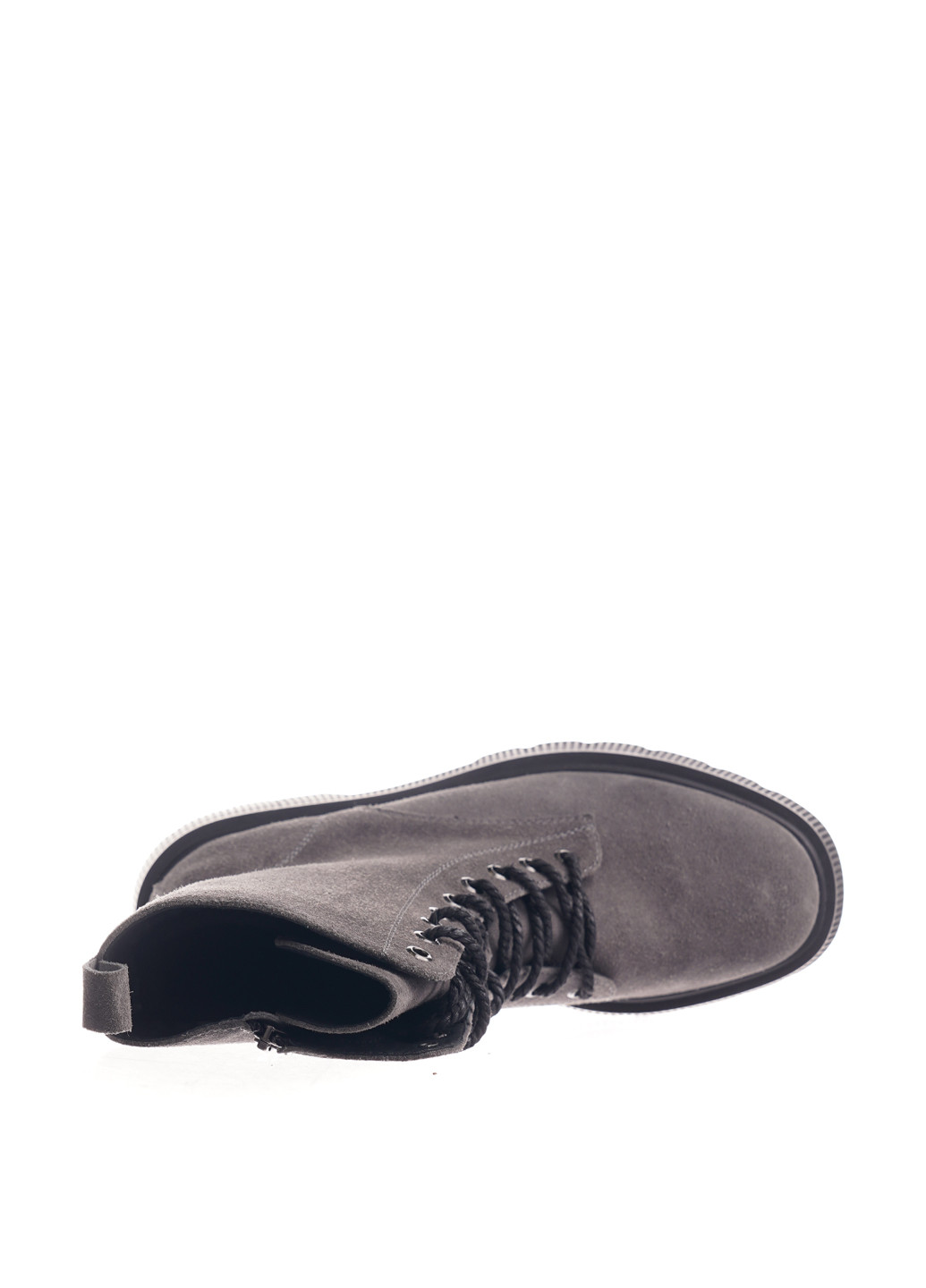 Зимние ботинки берцы Camalini без декора из натуральной замши