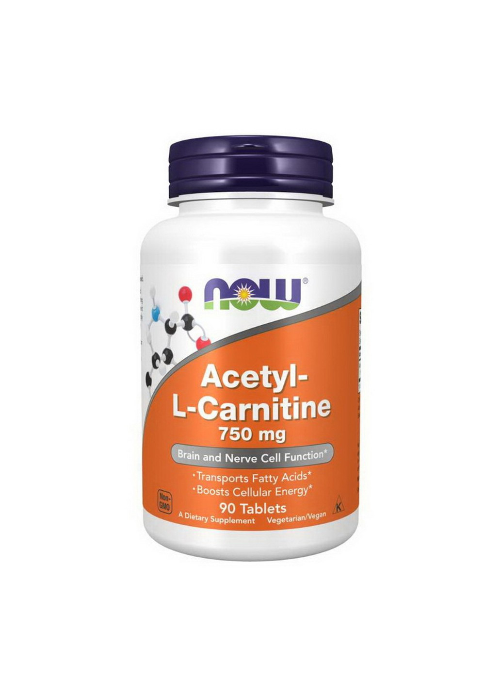 Ацетил Л-карнитин Acetyl L-Carnitine 750 mg 90 таблеток Now Foods (255362133)