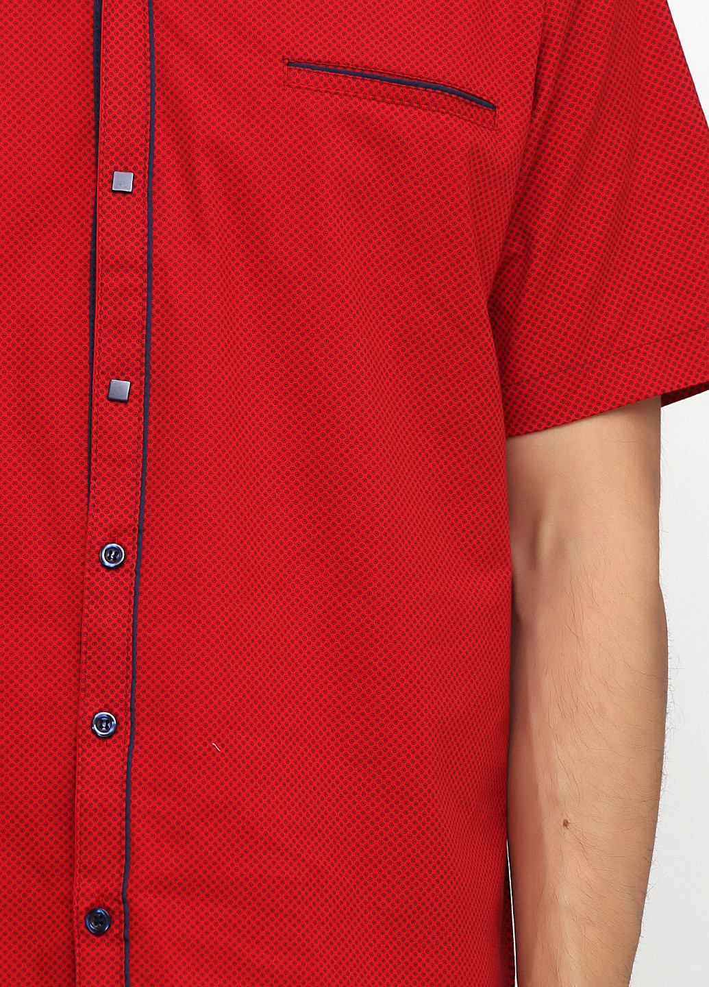 Красная кэжуал рубашка однотонная Recobar